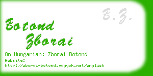 botond zborai business card